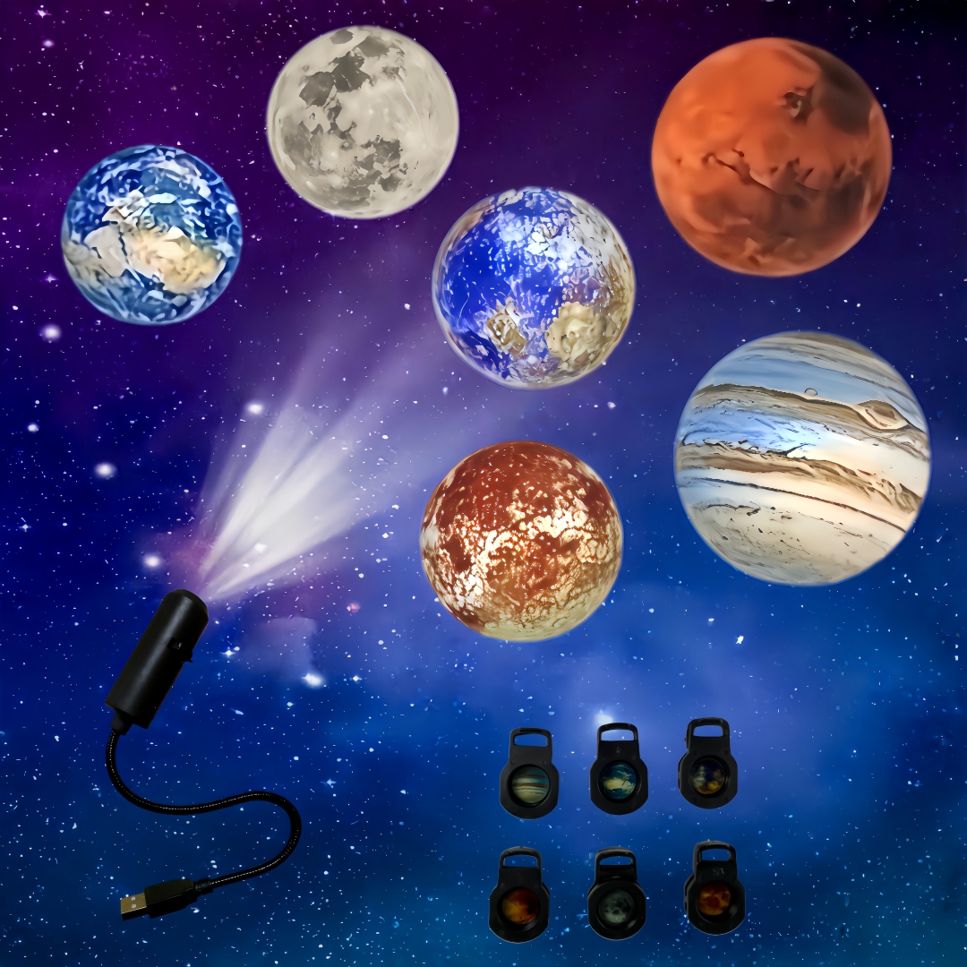 Lighting Room Decor Photo - LED planet projector light, 6 projected