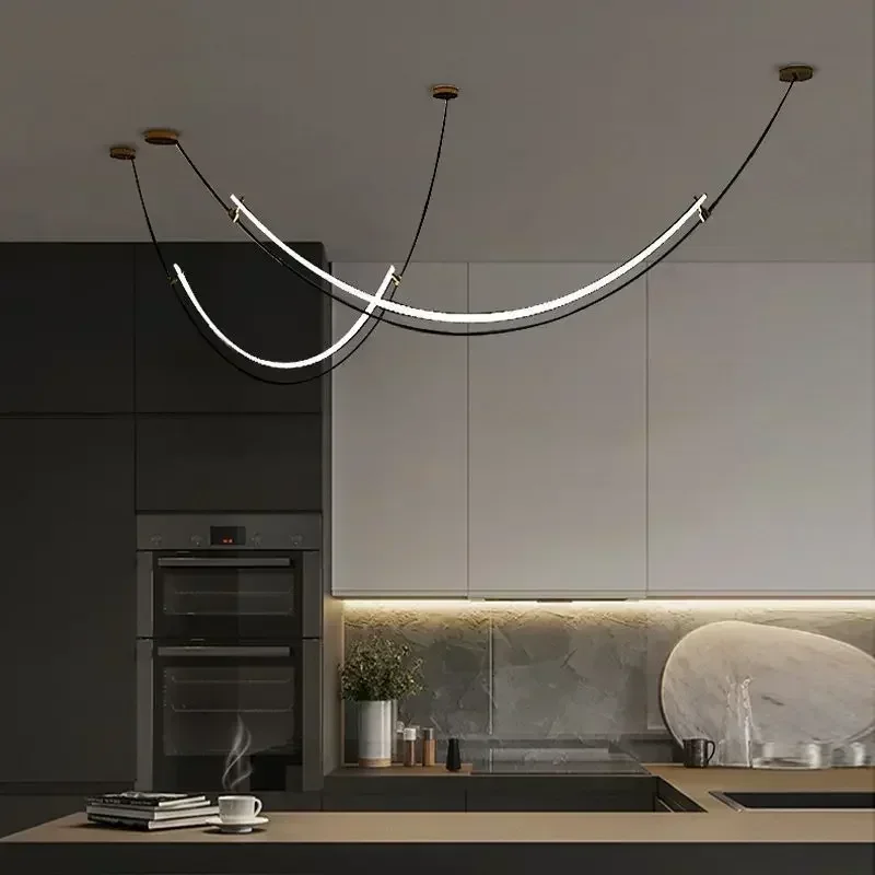Decor Lighting Floor Lamps - Nordic Modern Hanging Chandelier Lustre Minimalist
