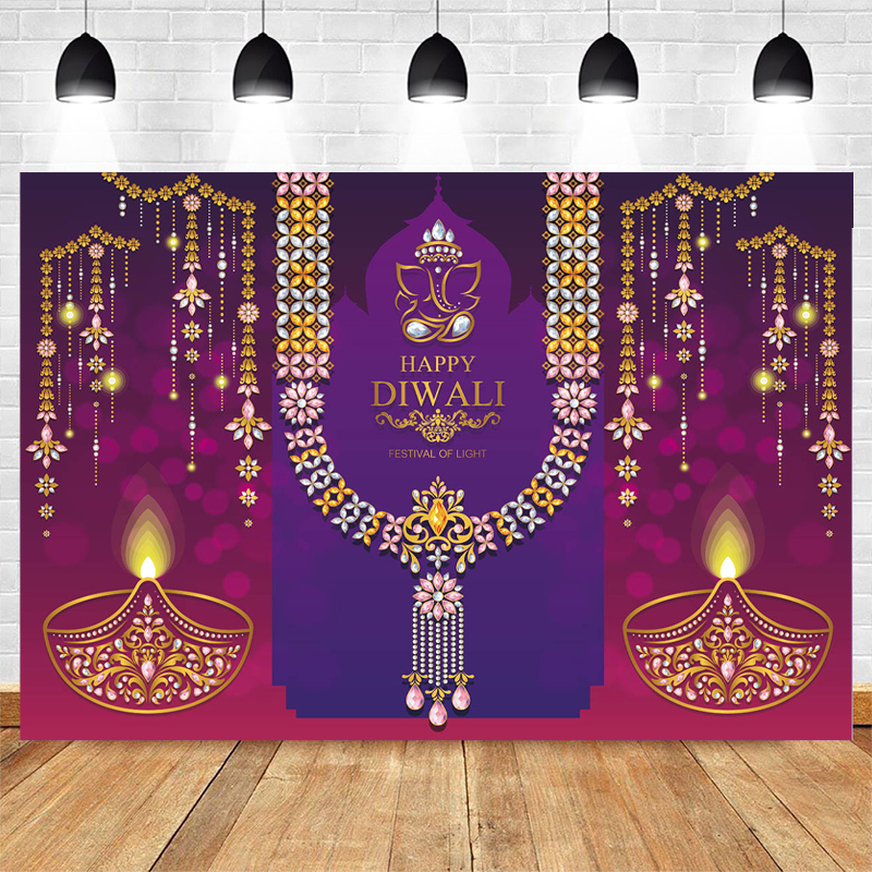 Lighting Decoration For Diwali - Happy Diwali Photography Backdrop Festival Of