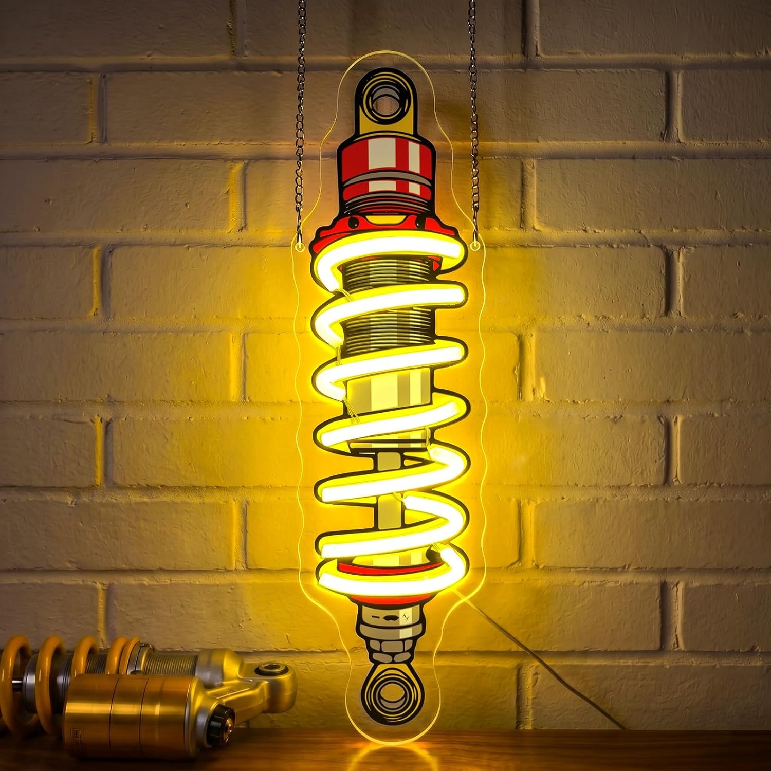 Garage Lighting Decor - Shock Absorber LED Neon Light USB