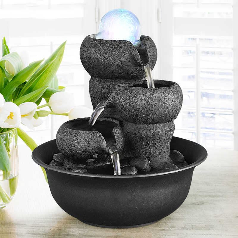 Lighting Decor Company - Indoor Relaxation Waterfall Fountains With LED