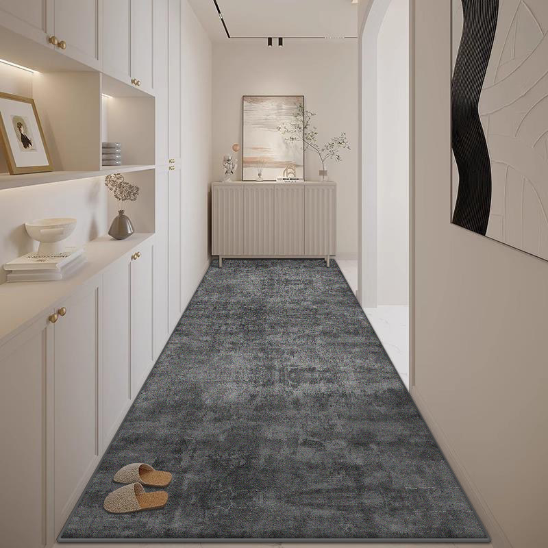 Garage Lighting Decor - Grey Long Corridor Carpet Light Luxury