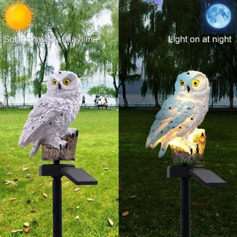 Decor Lighting Floor Lamps - Owl Lights Outdoor Solar Powered Lawn