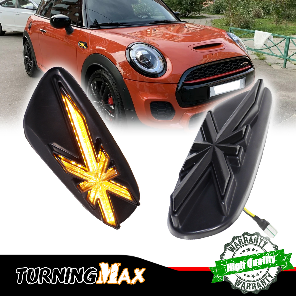 Union Lighting & Decor Affiliate Program Collabs - 2pcs smoked lens Union Jack Amber