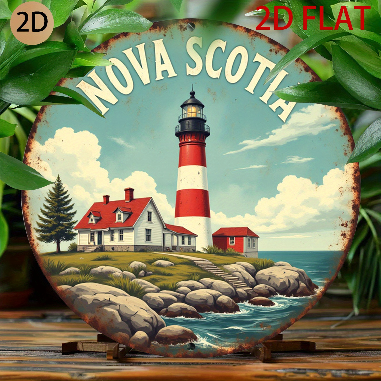 Nova Decor & Lighting Juletrelys - Nova Scotia Lighthouse Coastal - Tin