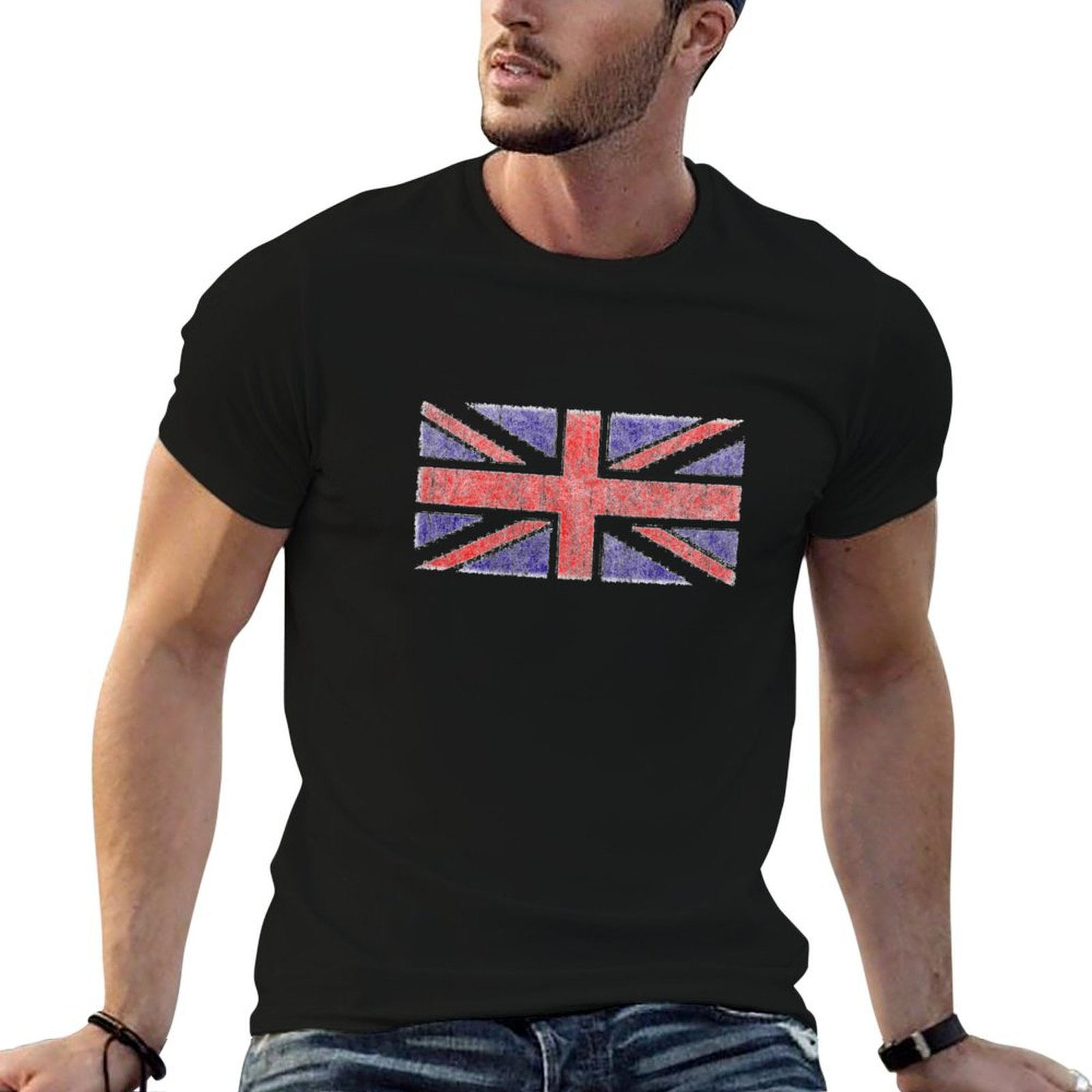 Union Lighting & Decor Affiliate Program Collabs - Vintage UK Union Jack Flag T-Shirt