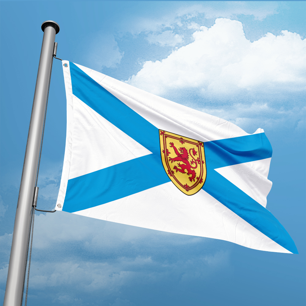 Nova Decor & Lighting Juletrelys - Canada Flag of Nova Scotia 3ft