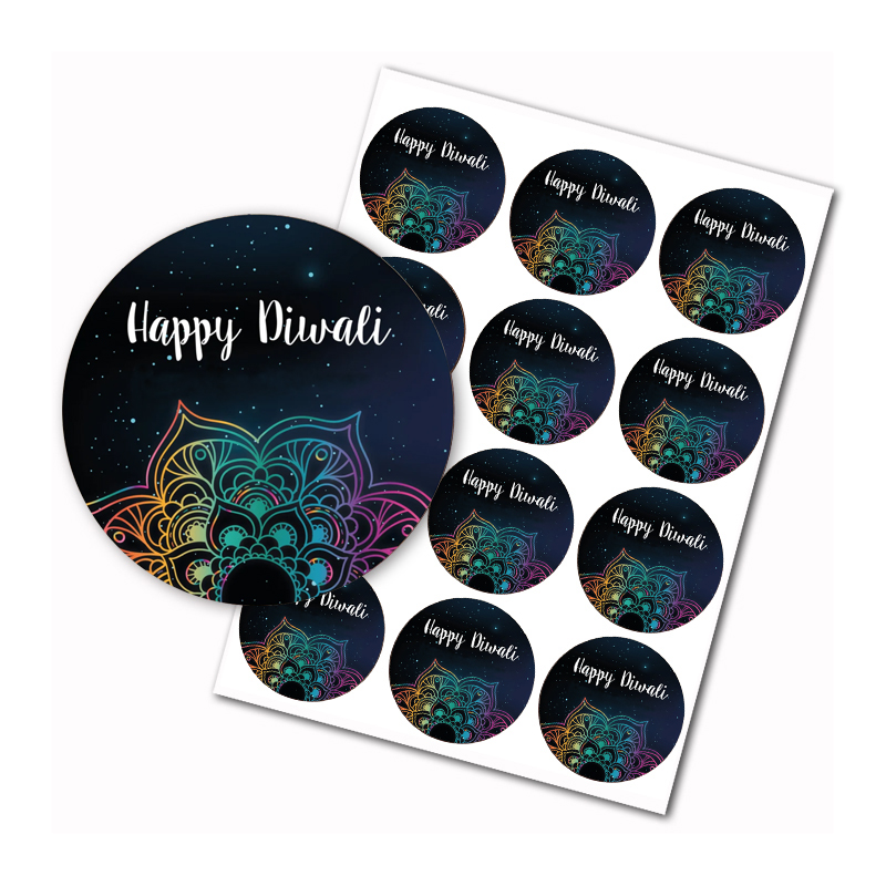 Lighting Decoration For Diwali - Happy Diwali stickers Indian Festival of