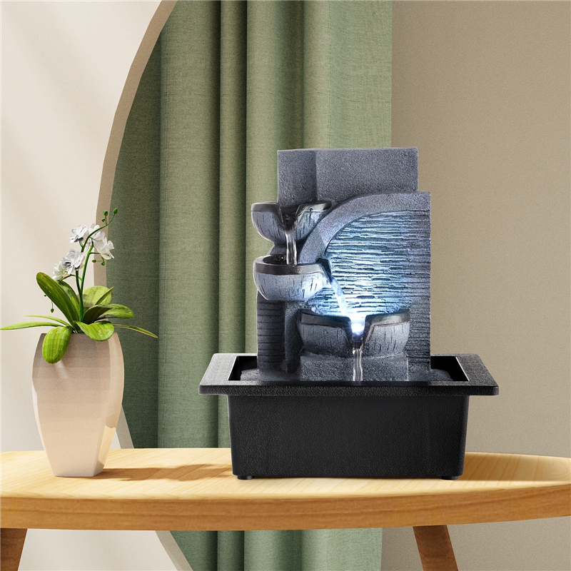 Lighting Decor Company - Desktop Flowing Water Waterfall Fountain with