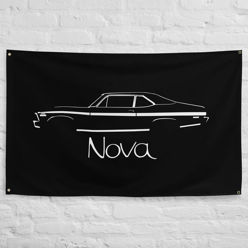 Nova Decor & Lighting Juletrelys - 1972 Nova Black Silhouette American Muscle
