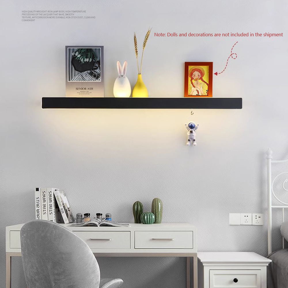 Lighting Room Decor Photo - Modern LED Illuminated Floating Wall Shelf