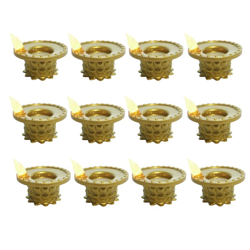 Lighting Decoration For Diwali - BHBD-Waterproof Flameless Oil Lamp Decorations 12
