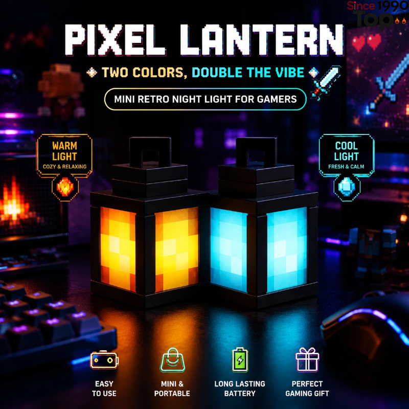 Lighting Decor Minecraft - Minecraft Lantern Keychain Mini Led Glowing