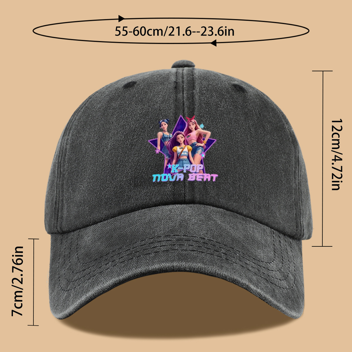 Nova Decor & Lighting Juletrelys - 1pc K-POP NOVA BEAT Themed Printed