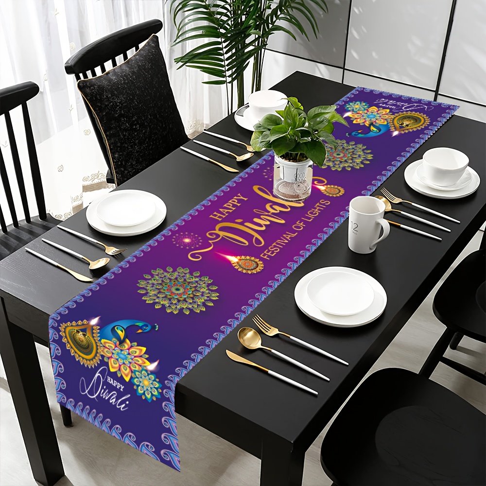 Lighting Decoration For Diwali - Happy Diwali Festival of Lights Linen
