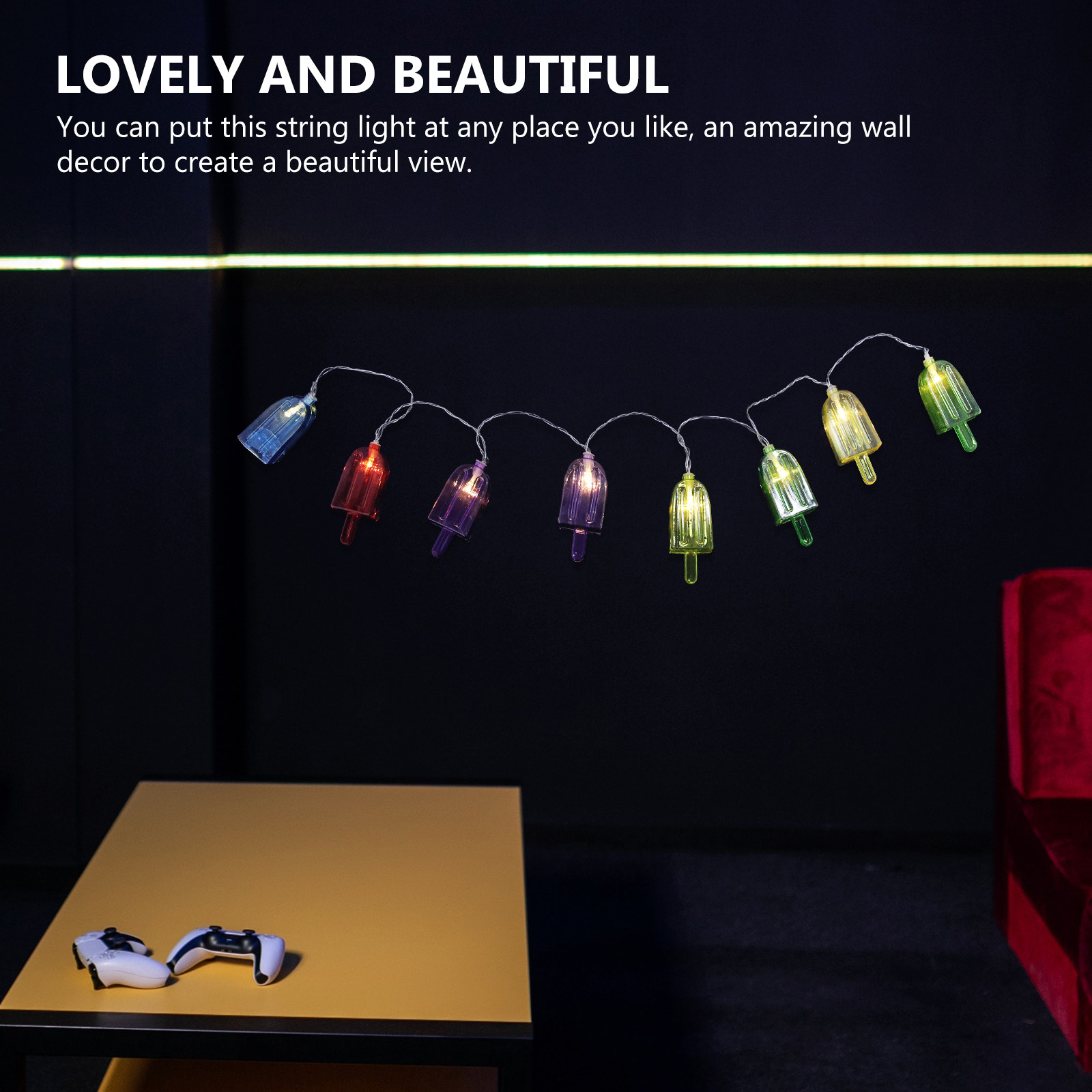 Lighting Room Decor Photo - Ice Cream Lights String Light 1.5m