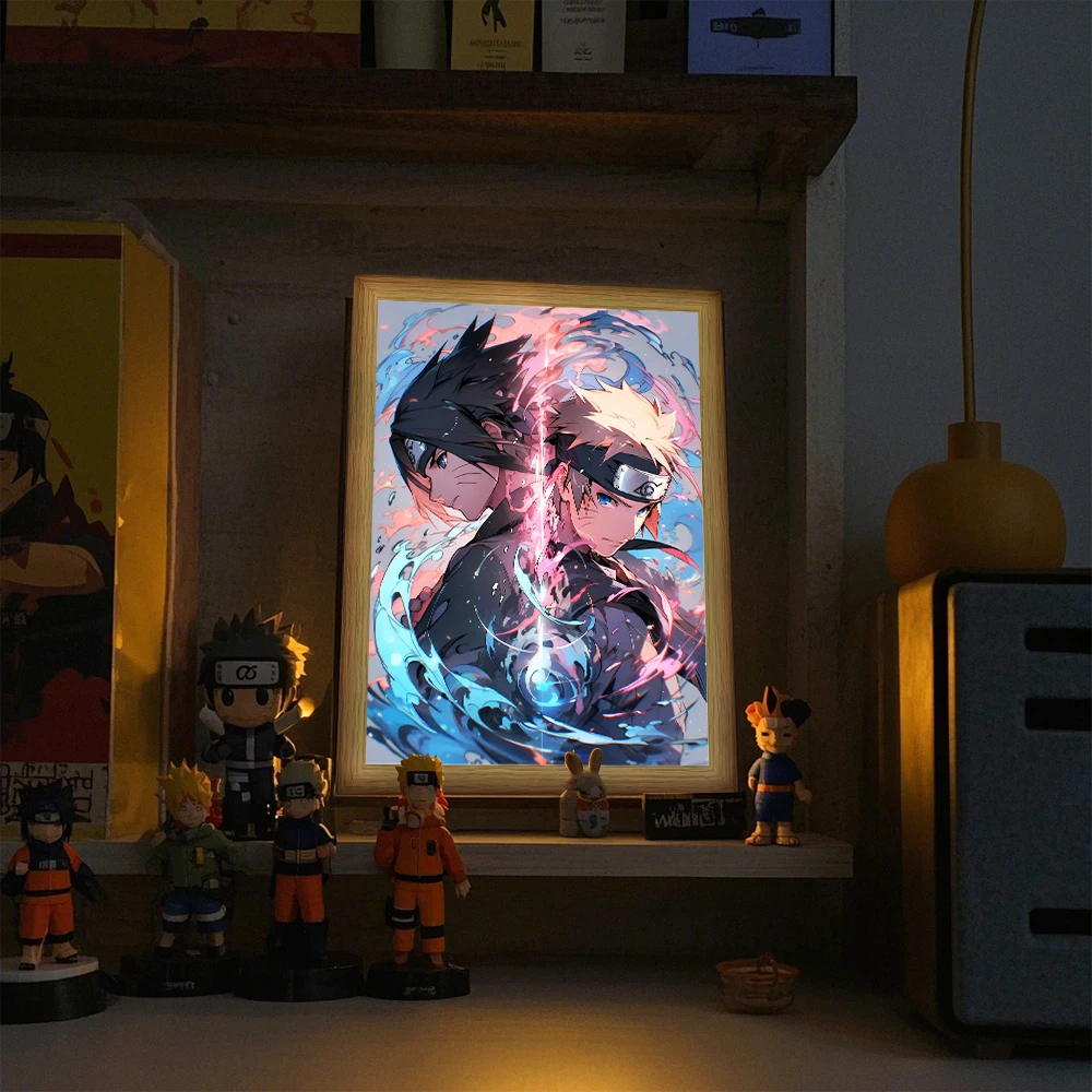 Lighting Room Decor Photo - Anime Naruto Figure Sticker Light Painting