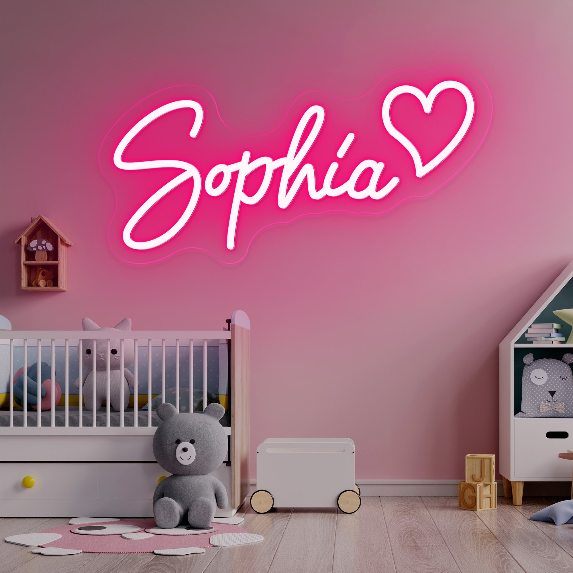Neon Sign Custom Led - Custom Neon Led Kids Name Neon