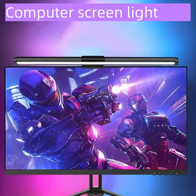 Touch Dimmer Lamp - 40CM RGB Atmosphere Table Lamp Computer