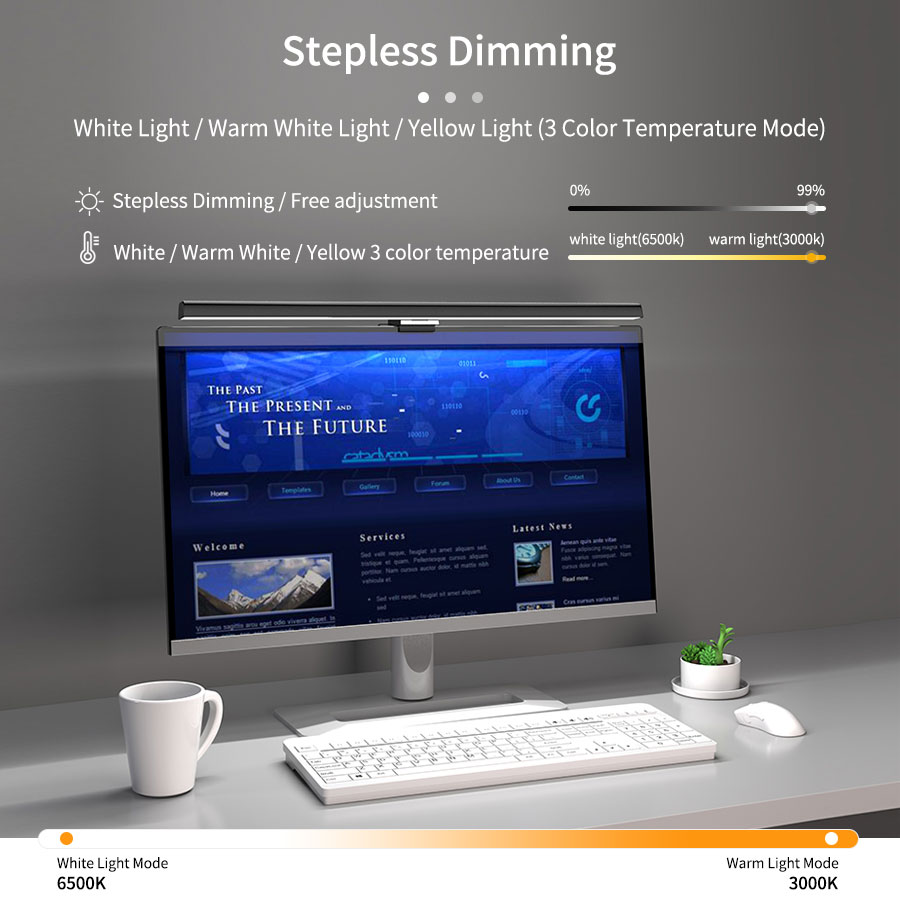 50cm Computer Monitor Light Ba - Touch Dimmer Lamp 评论和价格