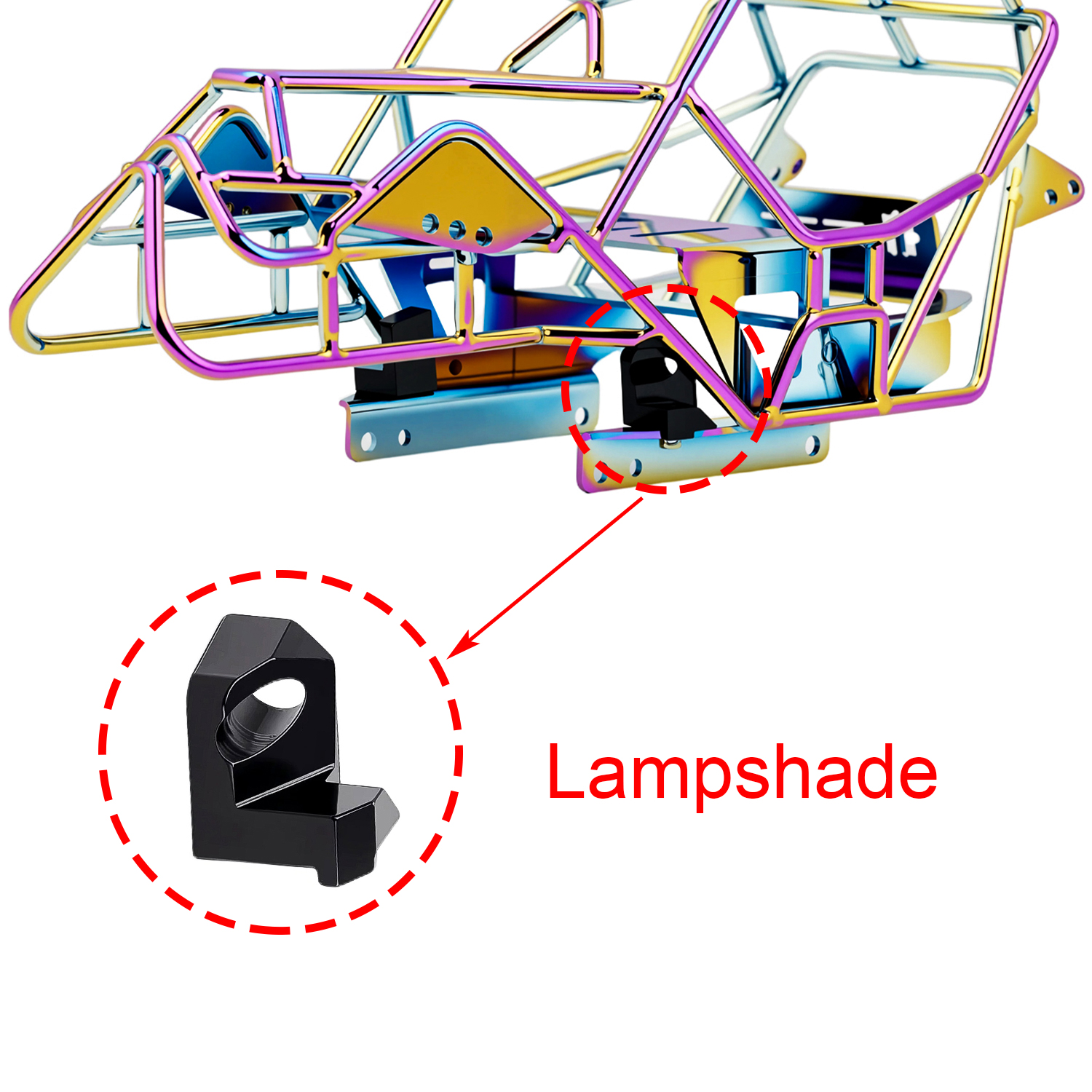 TCRC Metal Roll Cage Body Shel - Touch Dimmer Lamp 评论和价格