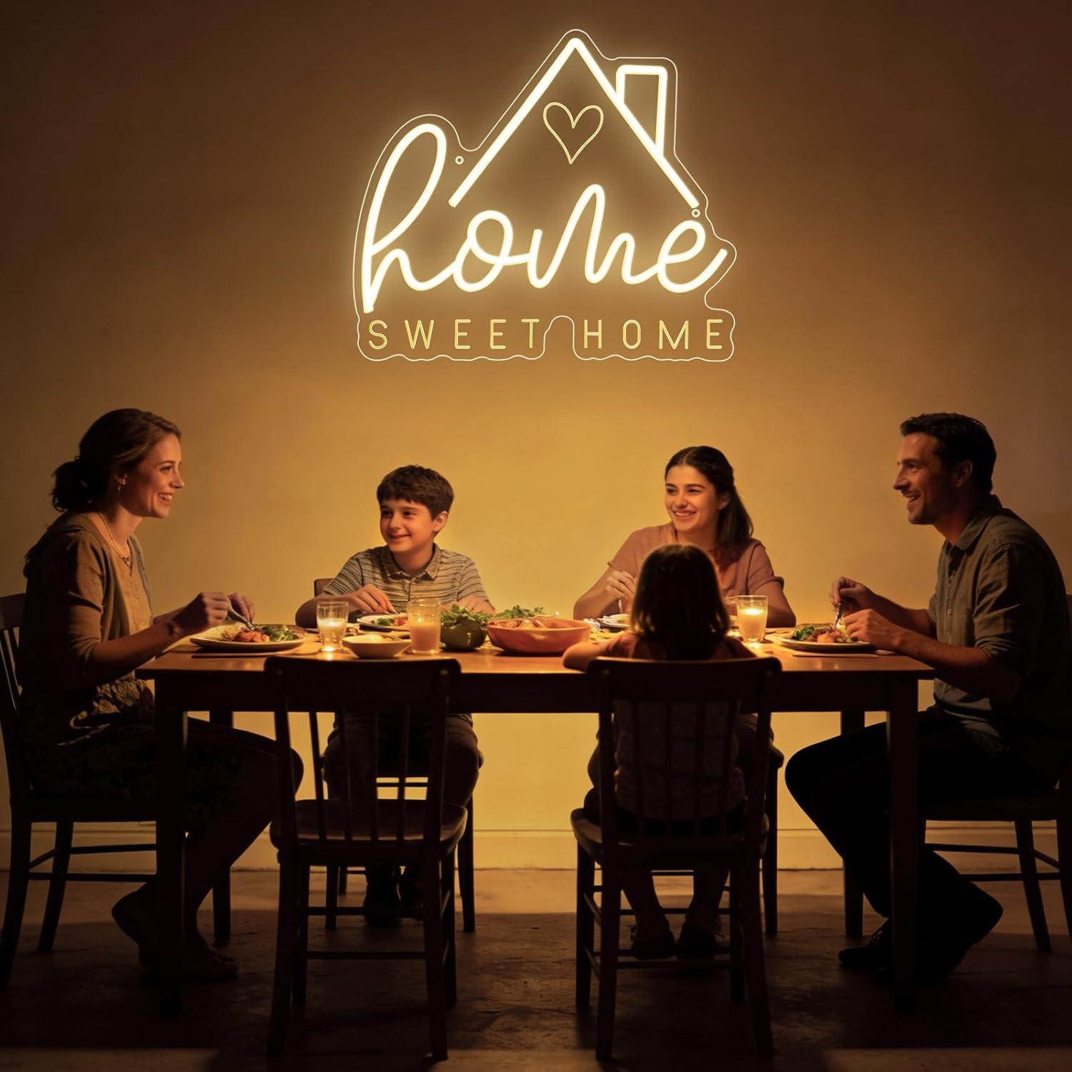 Sweet Home Neon Sign USB Dimma - Lighting Decor Home 评论和价格