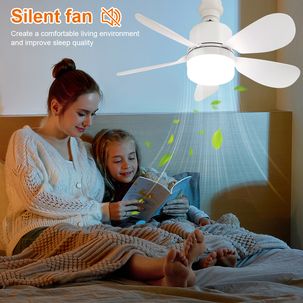 Socket Fan Light with Remote,  - Lighting Decor Home 评论和价格