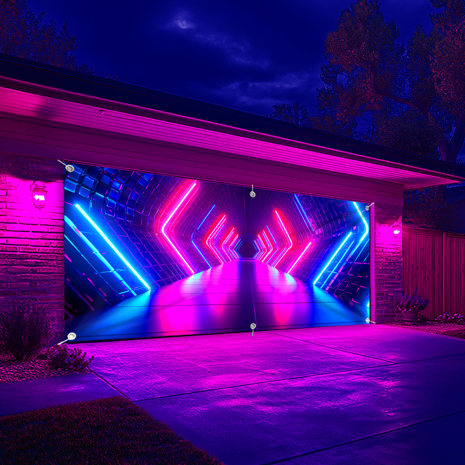 1 PC Creative Future Time Tunn - Garage Lighting Decor 评论和价格