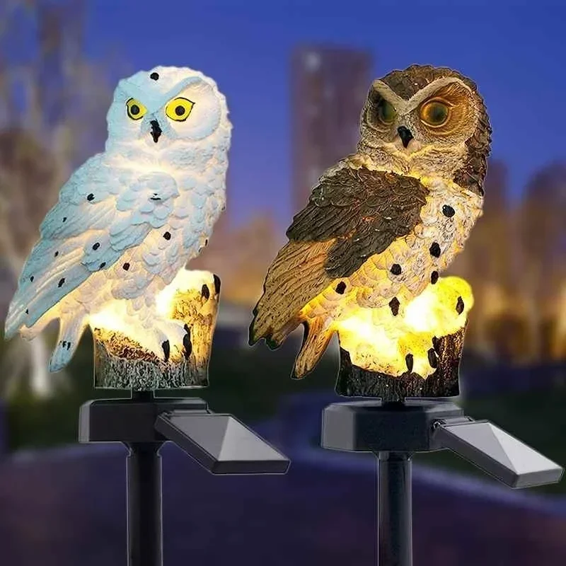 Owl Lights Outdoor Solar Power - Decor Lighting Floor Lamps 评论和价格