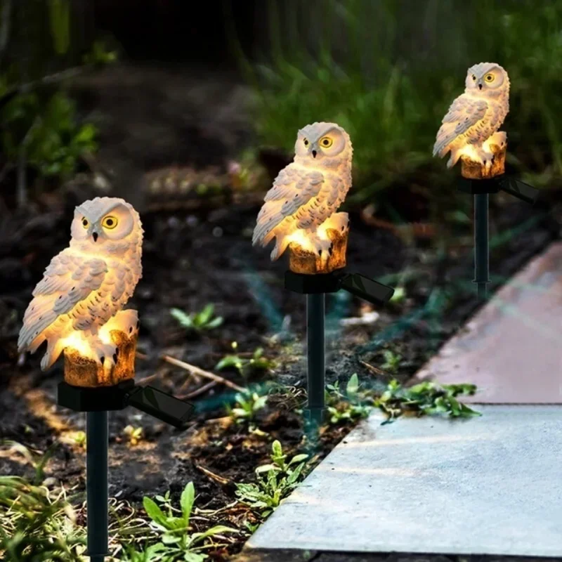 Owl Lights Outdoor Solar Power - Decor Lighting Floor Lamps 评论和价格