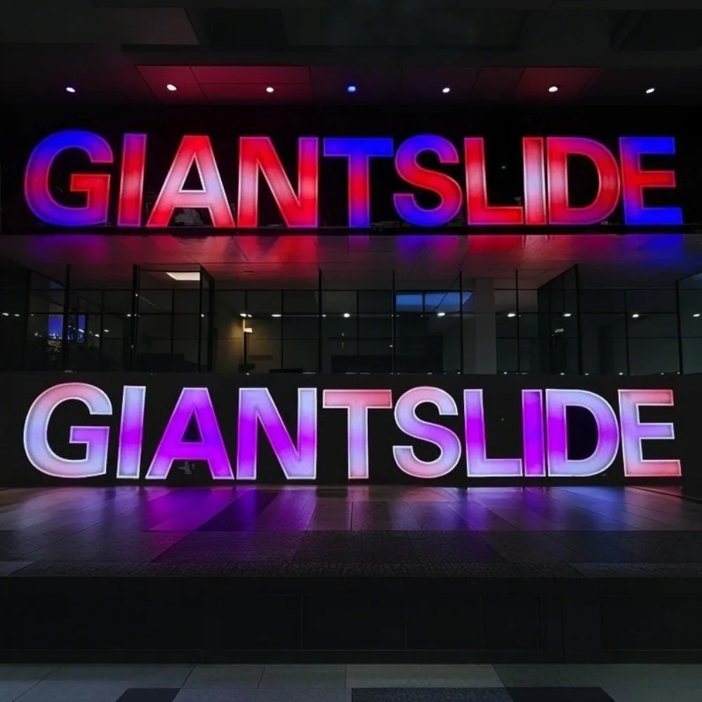 Custom RGB Metal LED Sign Wall - Lighting Decor Company 评论和价格