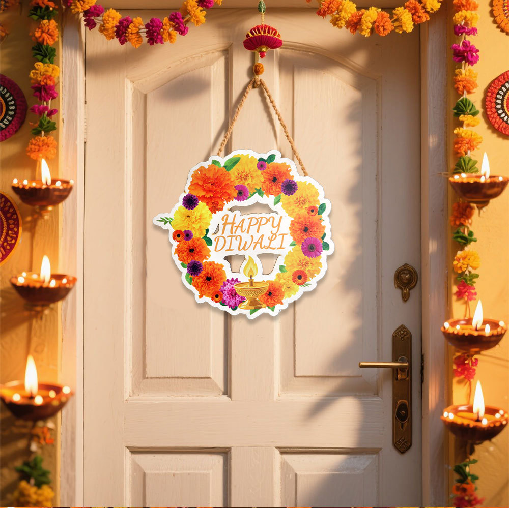 Lotus & Peacock Diwali Decor - - Lighting Decoration For Diwali 评论和价格