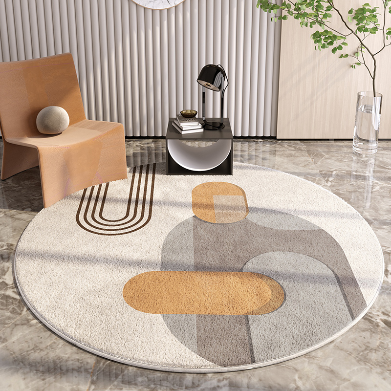 Round Light Luxury Lounge Rug  - Garage Lighting Decor 评论和价格