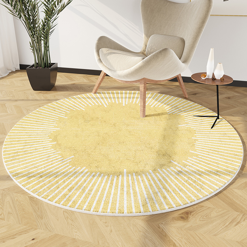 Round Light Luxury Lounge Rug  - Garage Lighting Decor 评论和价格