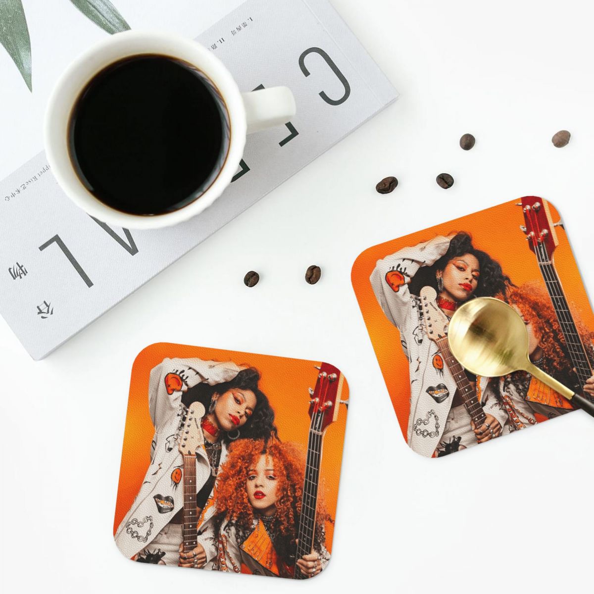 Nova Twins Coasters PVC Leathe - Nova Decor & Lighting Juletrelys 评论和价格