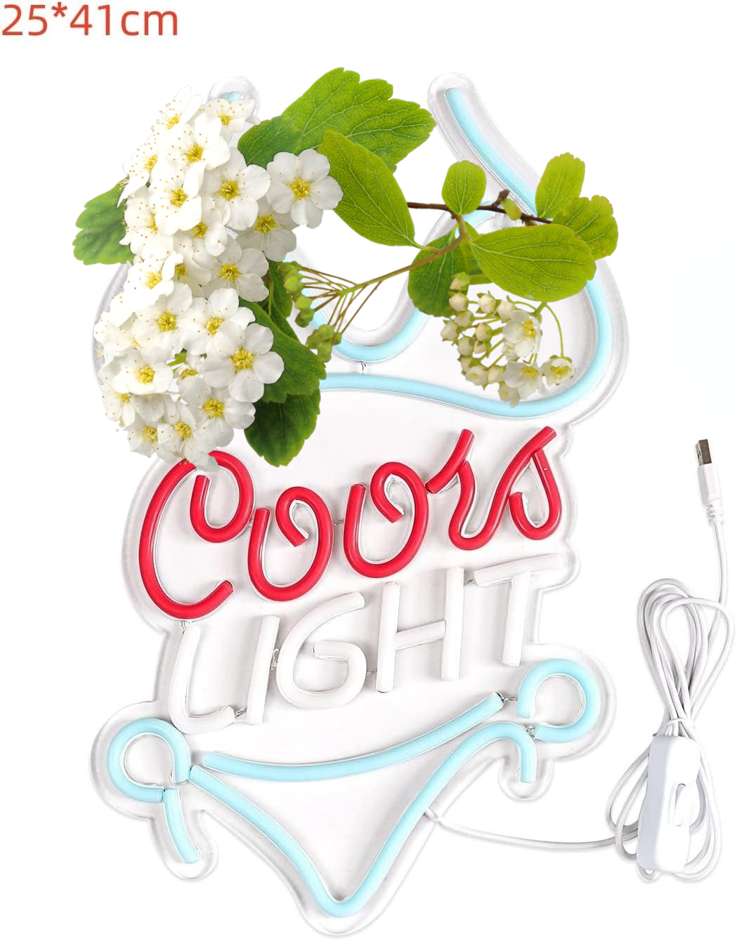 Coors Light Neon Sign LED Nigh - Home Decor Lighting Brands 评论和价格