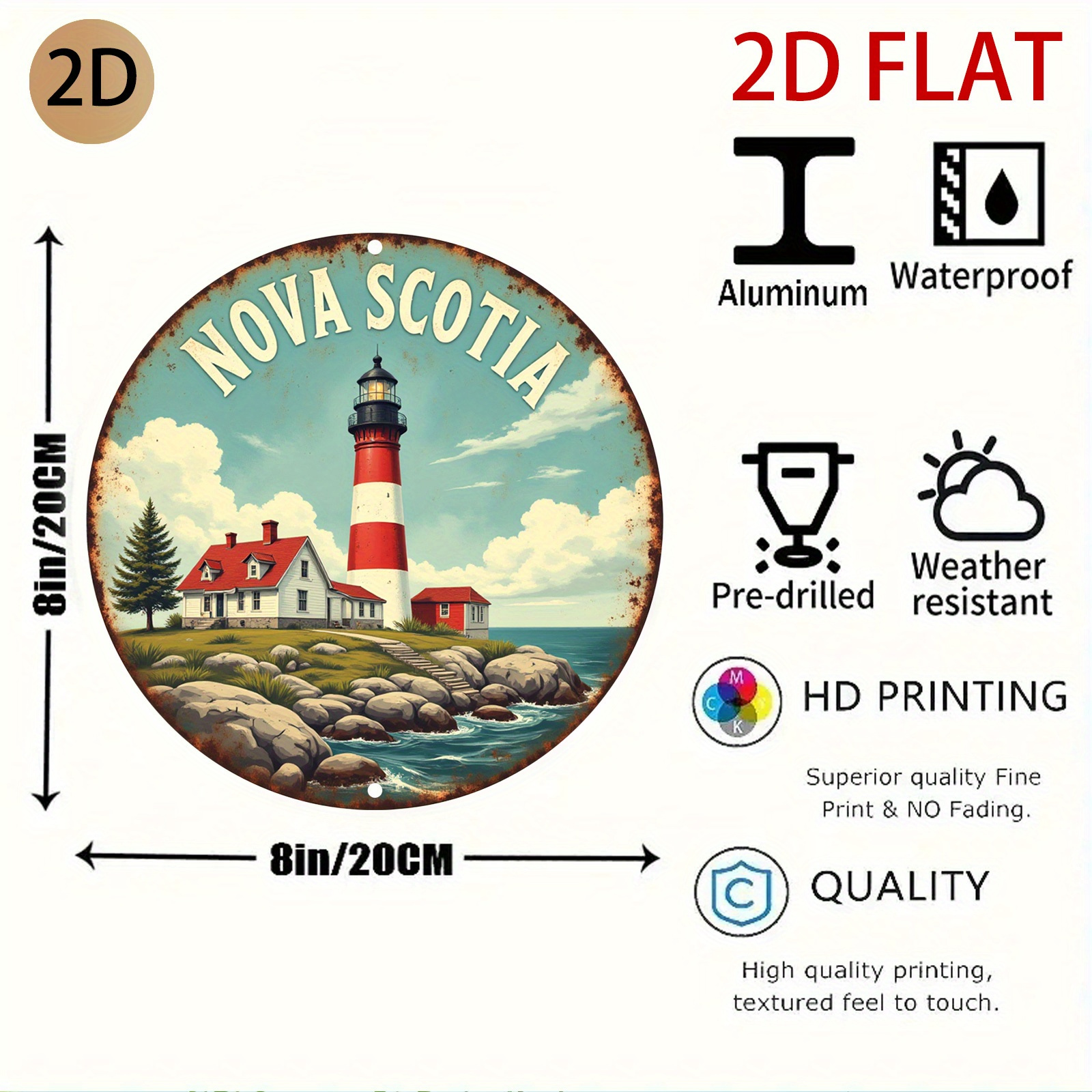 Nova Scotia Lighthouse Coastal - Nova Decor & Lighting Juletrelys 评论和价格