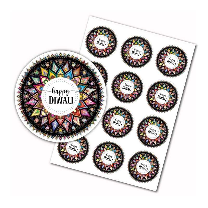 Happy Diwali stickers Indian F - Lighting Decoration For Diwali 评论和价格