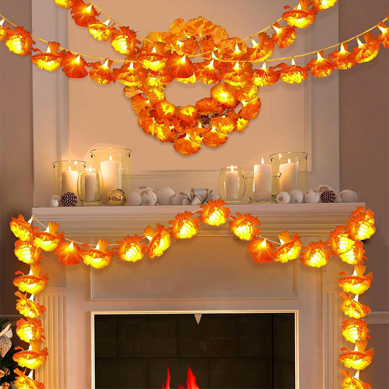 Mexican Marigold Artificial Fl - Lighting Decoration For Diwali 评论和价格