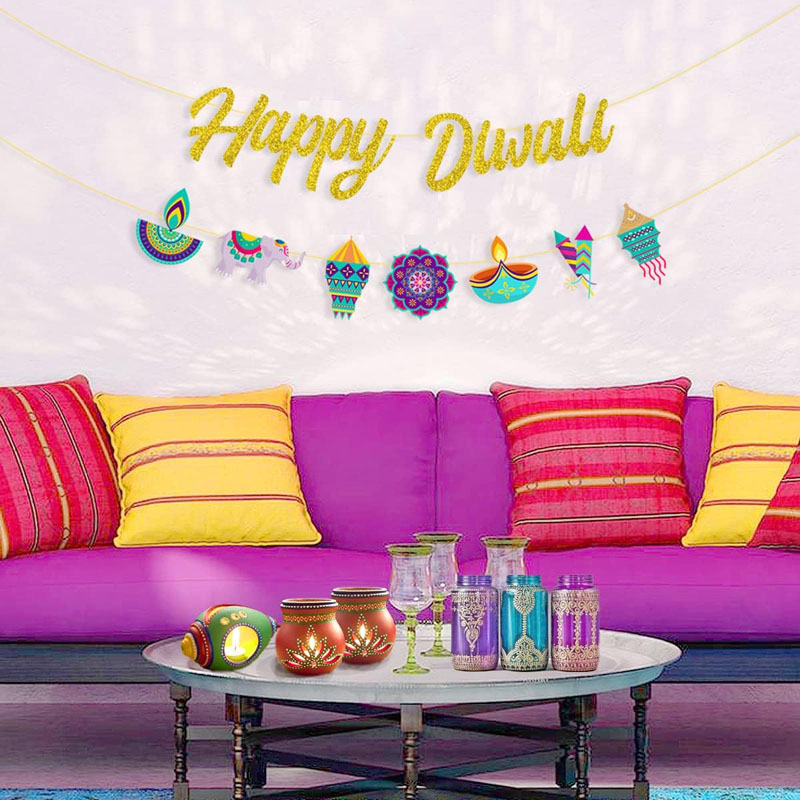 Diwali Party Decorations Happy - Lighting Decoration For Diwali 评论和价格