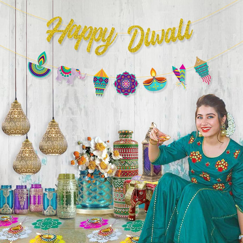Diwali Party Decorations Happy - Lighting Decoration For Diwali 评论和价格