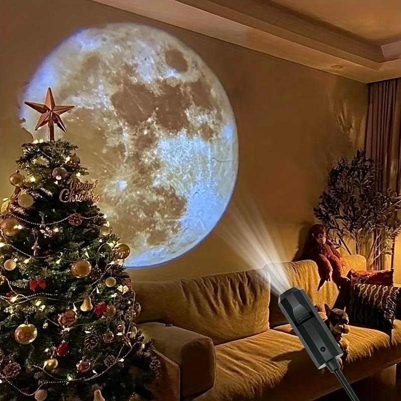 Moon Earth Projector Light USB - Lighting Room Decor Photo 评论和价格
