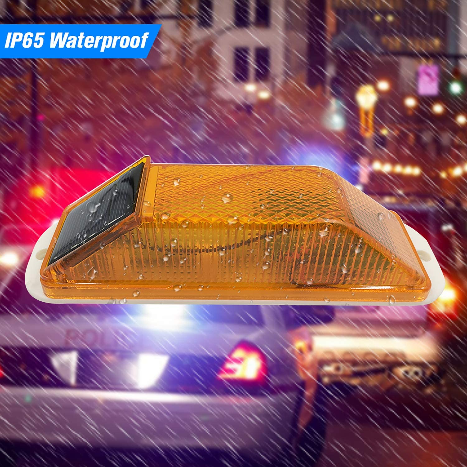 Solar Strobe Warning LED Lamp  - Touch Dimmer Lamp 评论和价格