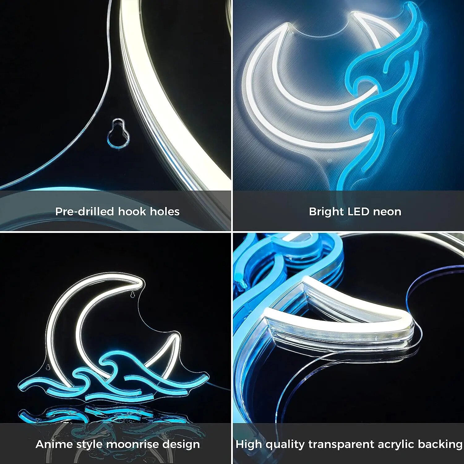 Neon Sign Moon over Sea Neon L - Neon Sign Custom Led 评论和价格