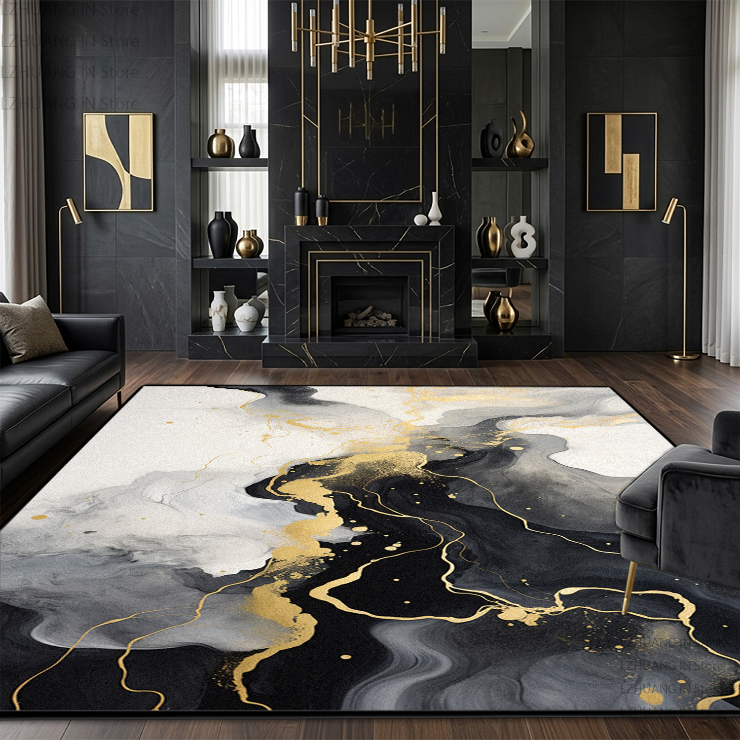 Modern Light Luxury Marble Sty - Garage Lighting Decor 评论和价格