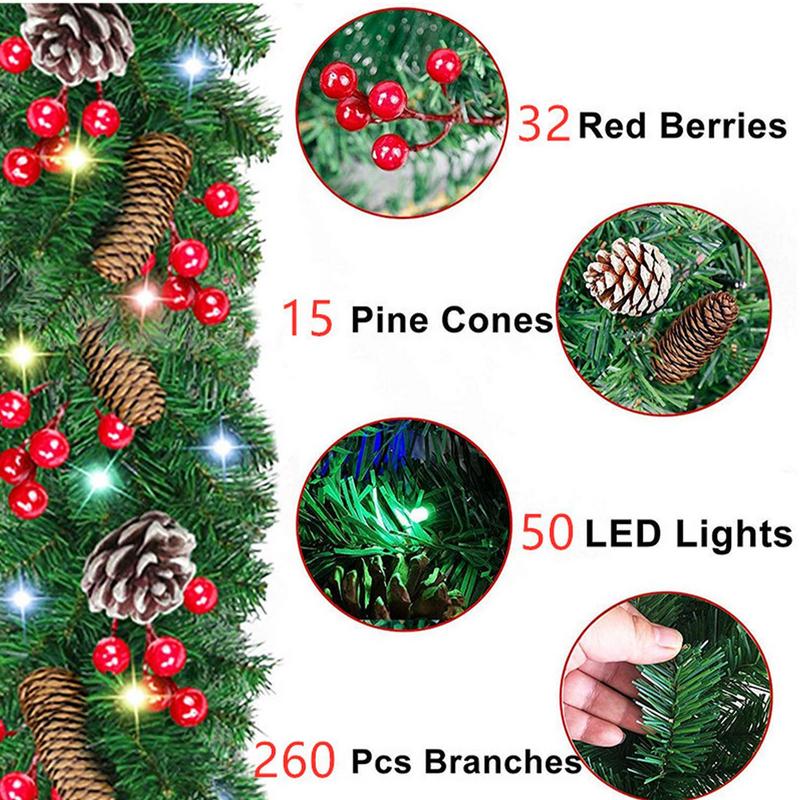 Lighted Christmas Garland Wate - Lighting Decor Company 评论和价格