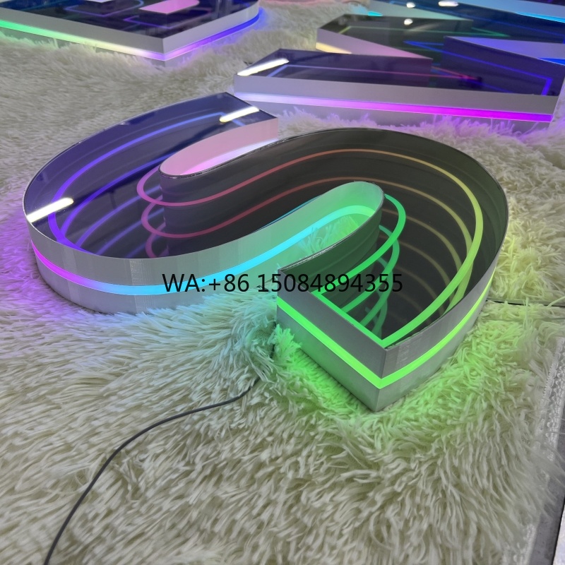 Neon 3D Custom RGB Effect Pane - Neon Sign Custom Led 评论和价格