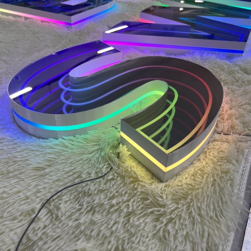 Neon 3D Custom RGB Effect Pane - Neon Sign Custom Led 评论和价格