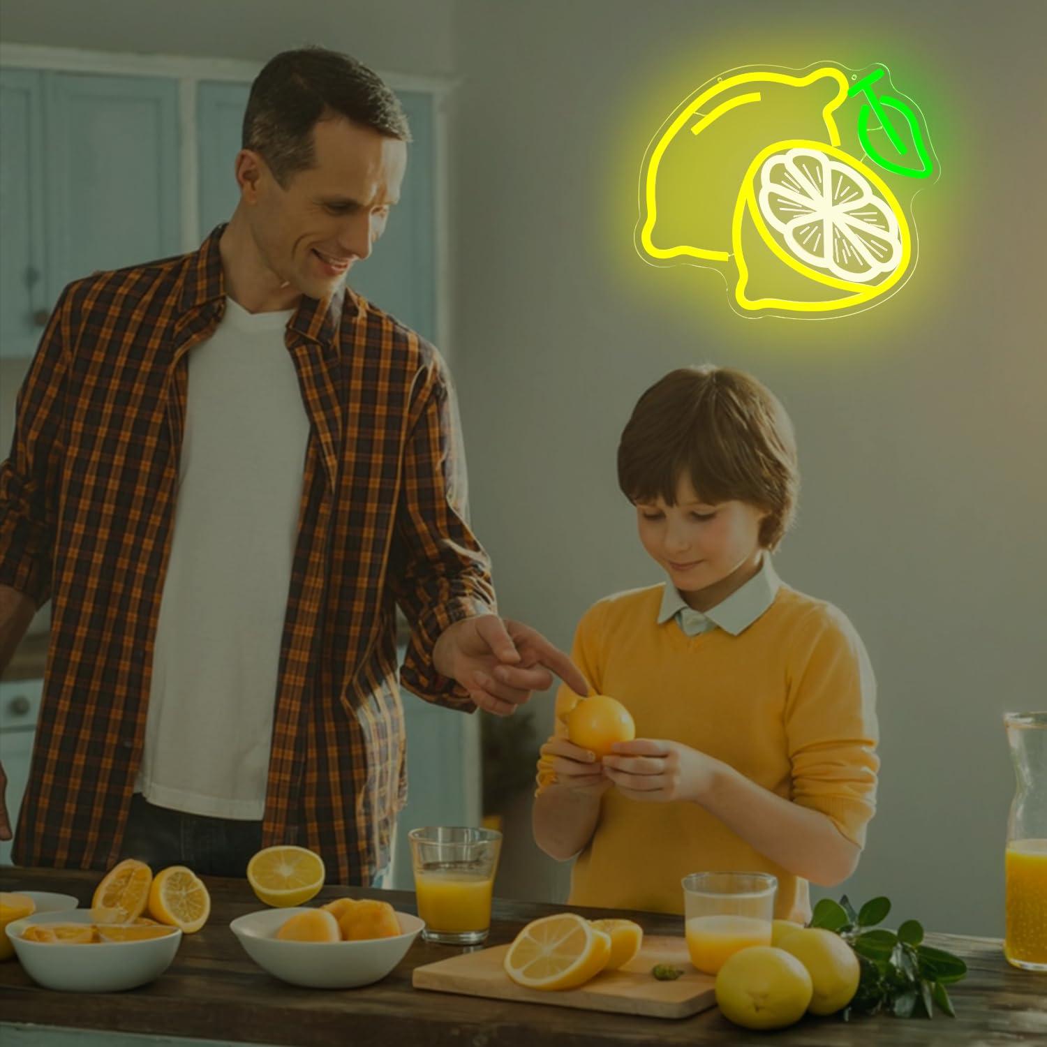 Lemon Neon Sign Dimmable LED L - Lighting Decor Home 评论和价格