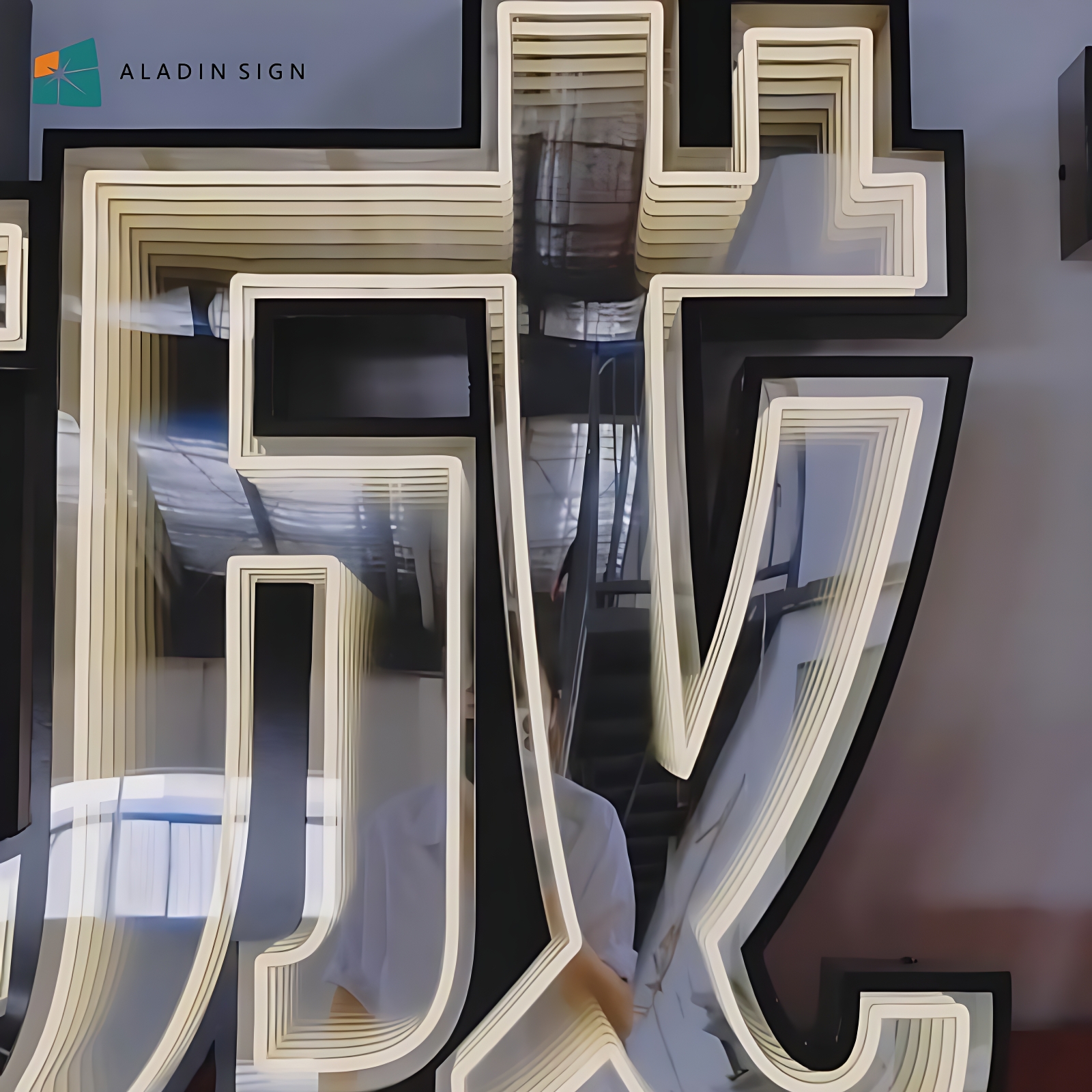 Customized 3D LED Infinity Mir - Neon Sign Custom Led 评论和价格